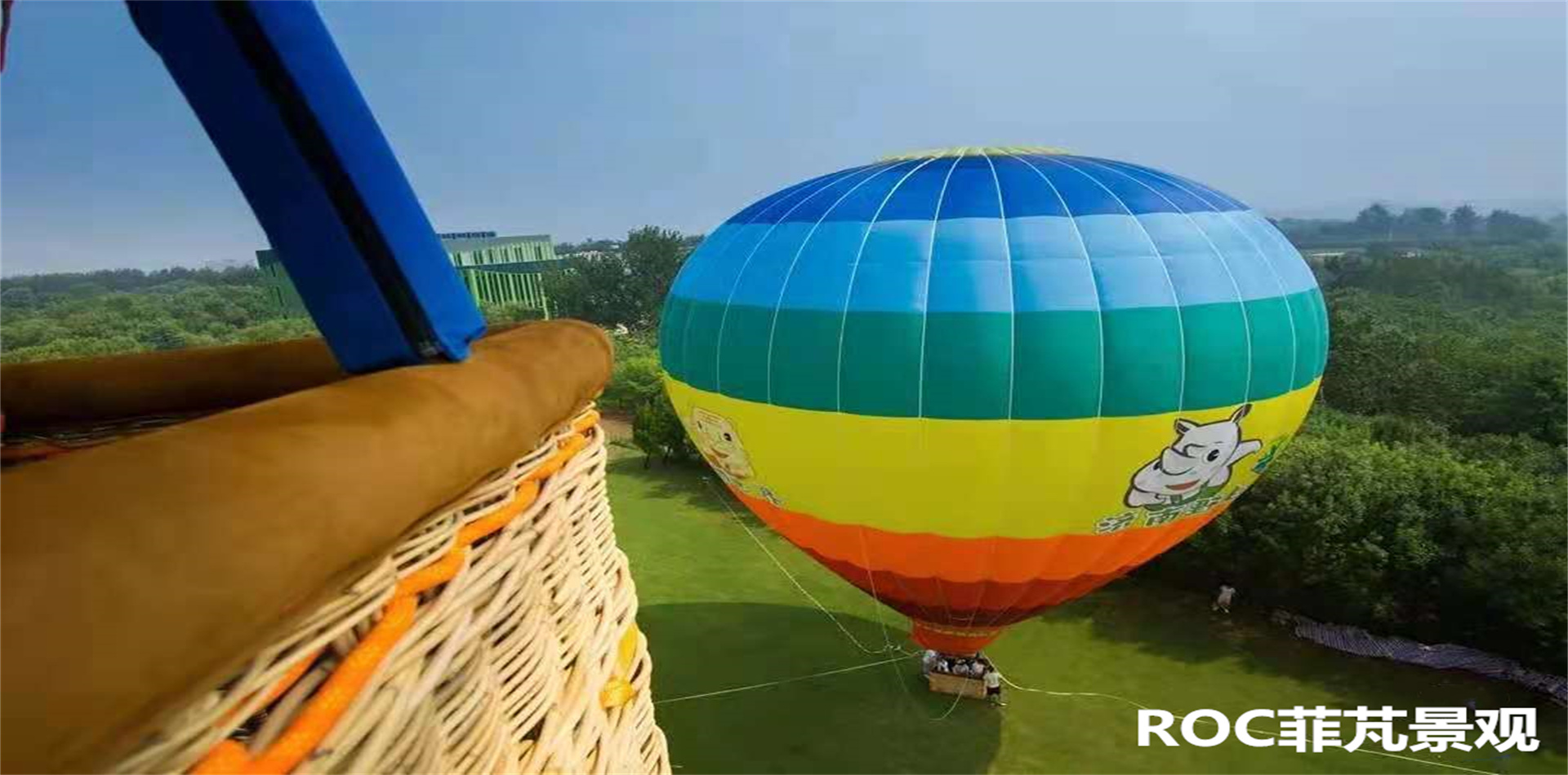 济南野生动物世界热气球景观